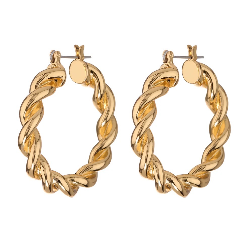 Sivan Ayla x Luv Aj St. Tropez Twisted Hoops